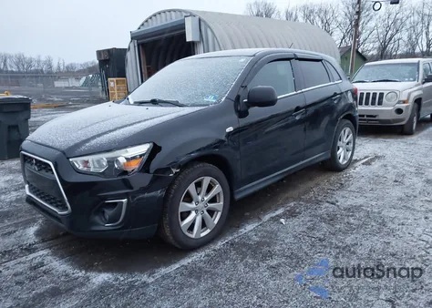2015 Mitsubishi Outlander Sport Es from USA, damaged, VIN 4A4AR3AU2FE042994
